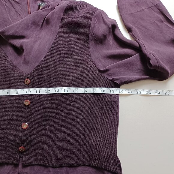 Lindor Burgundy Drape Neck Vintage Maxi Dress - Picture 9 of 16